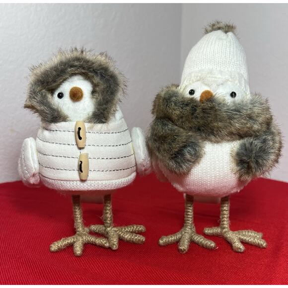 Target Wondershop Feathery Friends ASPEN & SIERRA 2017  Bird Christmas Holiday - Picture 1 of 8